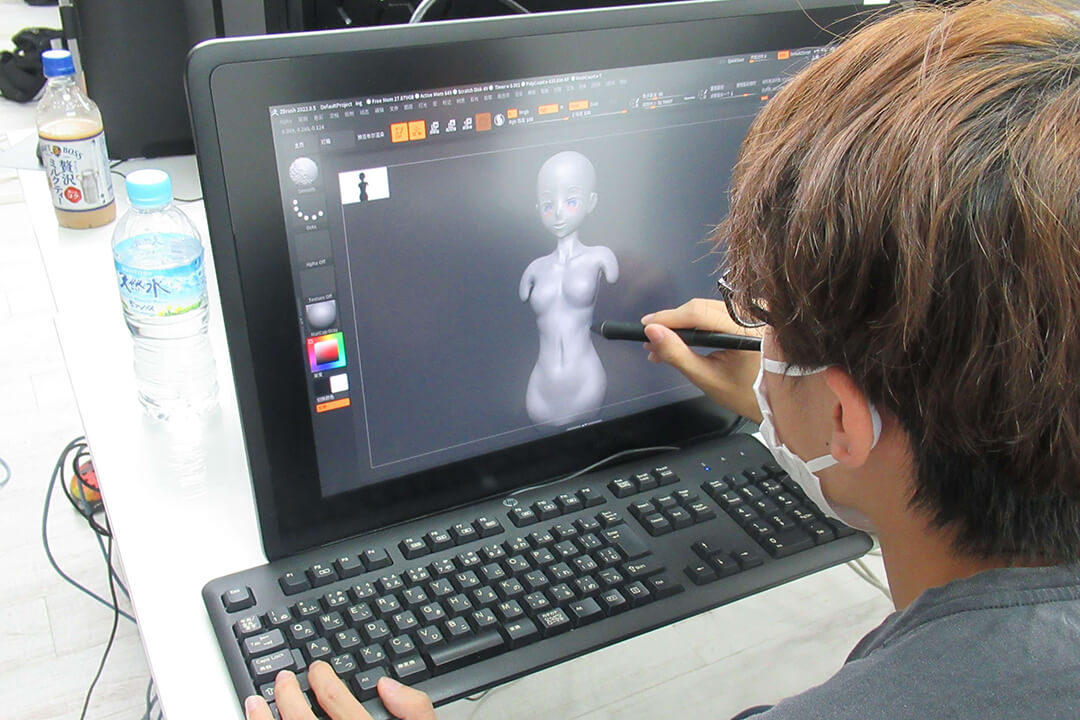 デジタル原型師専攻様子1