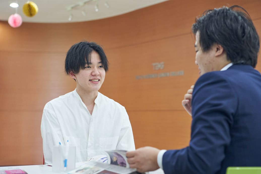 マンツーマンでしっかりバックアップ！